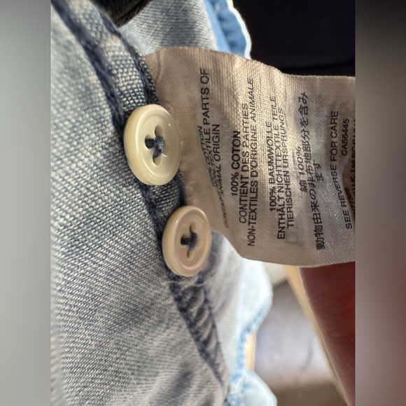 J.Crew Light Blue Denim Chambray Shirt - Picture 7 of 9